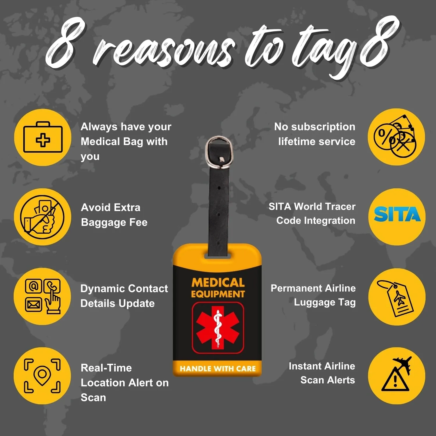 Medical Equipment Tag [Pack 2]