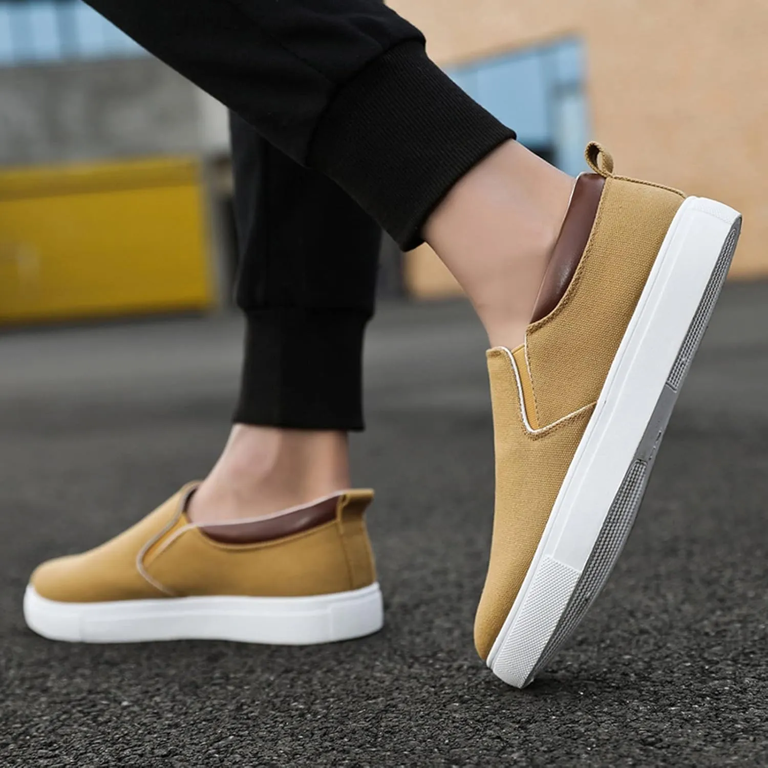 Memory Foam Versatile Shoes for Men Lightweight Breathable Walking Shoe Gym Tennis Elastic Fly Woven Mesh Shoes