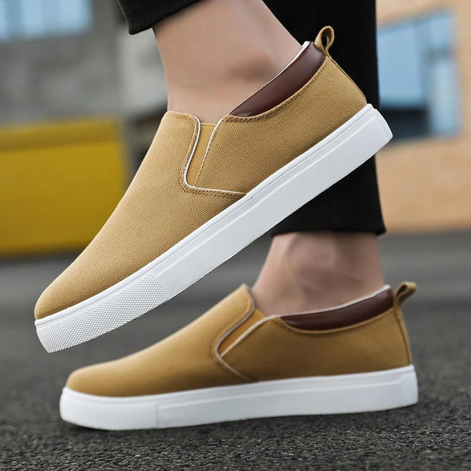 Memory Foam Versatile Shoes for Men Lightweight Breathable Walking Shoe Gym Tennis Elastic Fly Woven Mesh Shoes