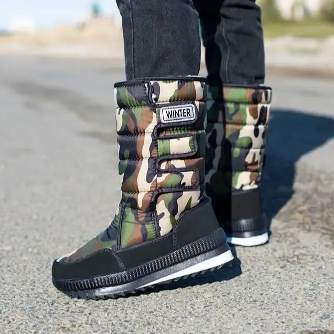 Men Boots platform snow boots.