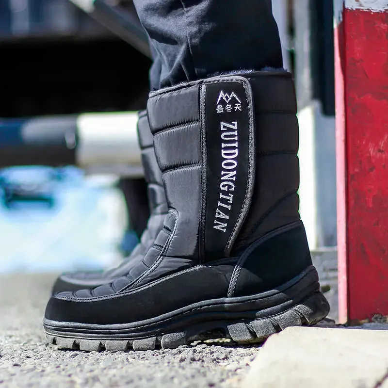 Men Boots platform snow boots.