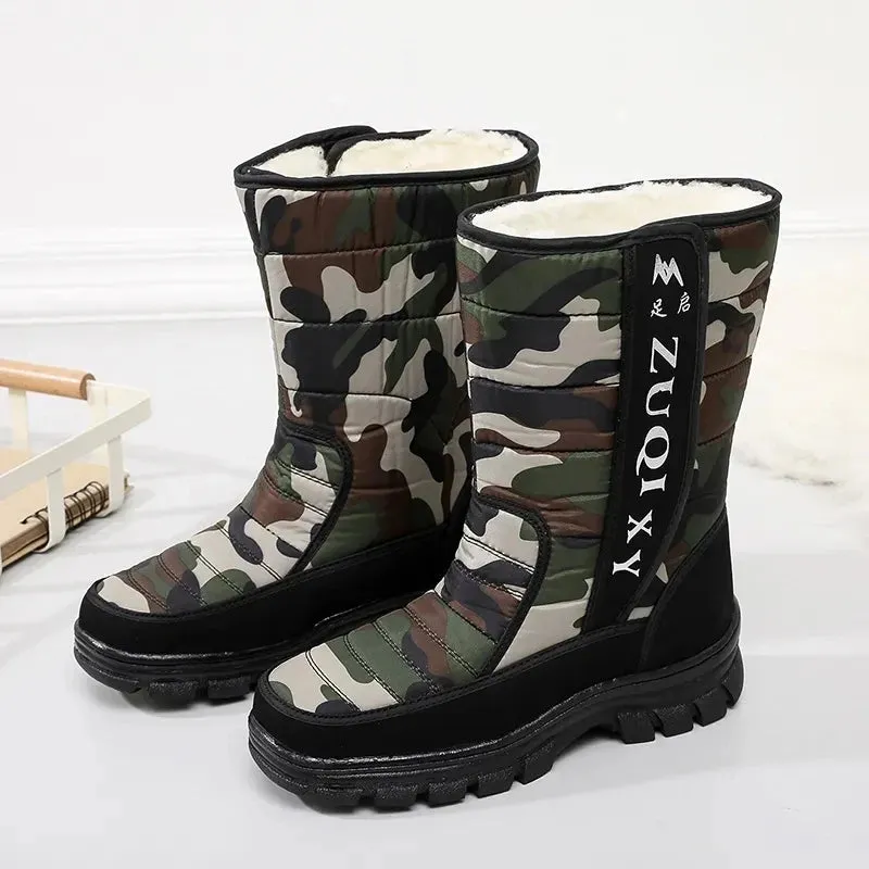 Men Boots platform snow boots.