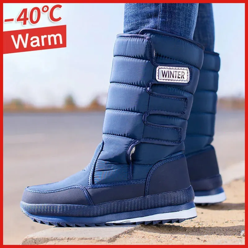 Men Boots platform snow boots.