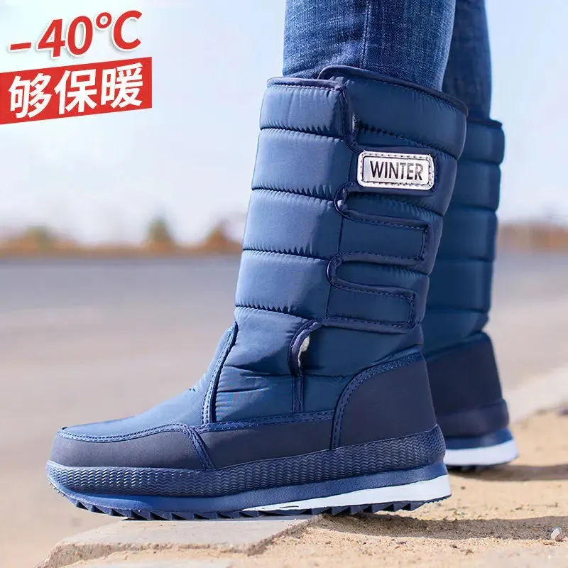 Men Boots platform snow boots.