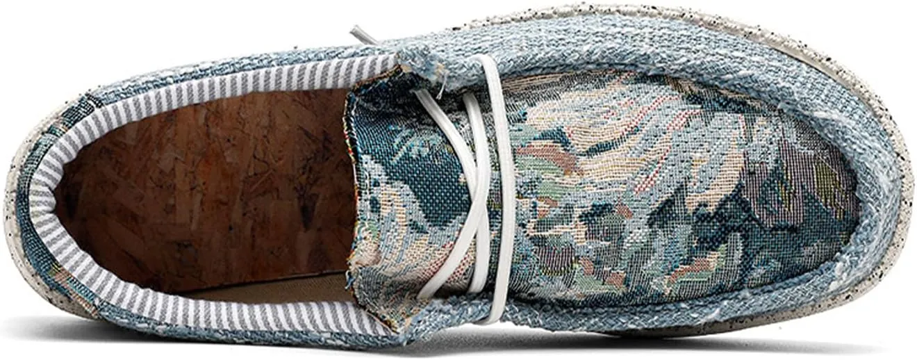 Men Canvas Slip On Loafers Arch Support Casual Shoes Comfortable Lightweight Walking Shoes Boat Shoes