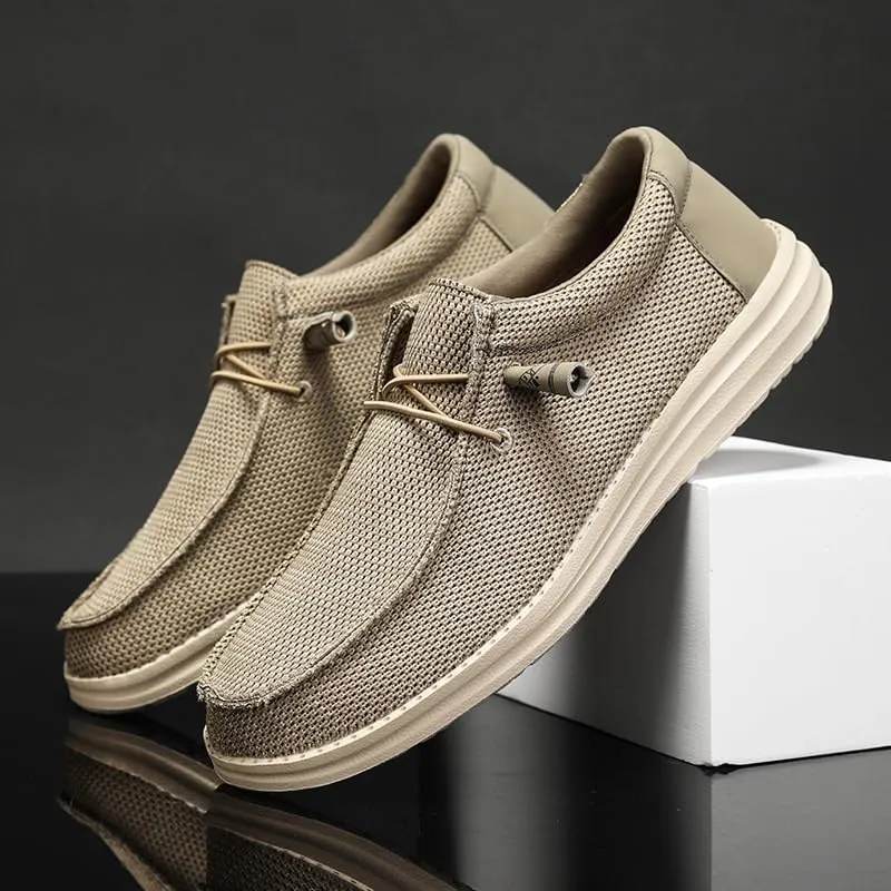 Men Lace-Up Lightweight Casual Comfortable Dress Oxfords Adjustable Lacing Derby Shoes Comfortable Walking Loafers