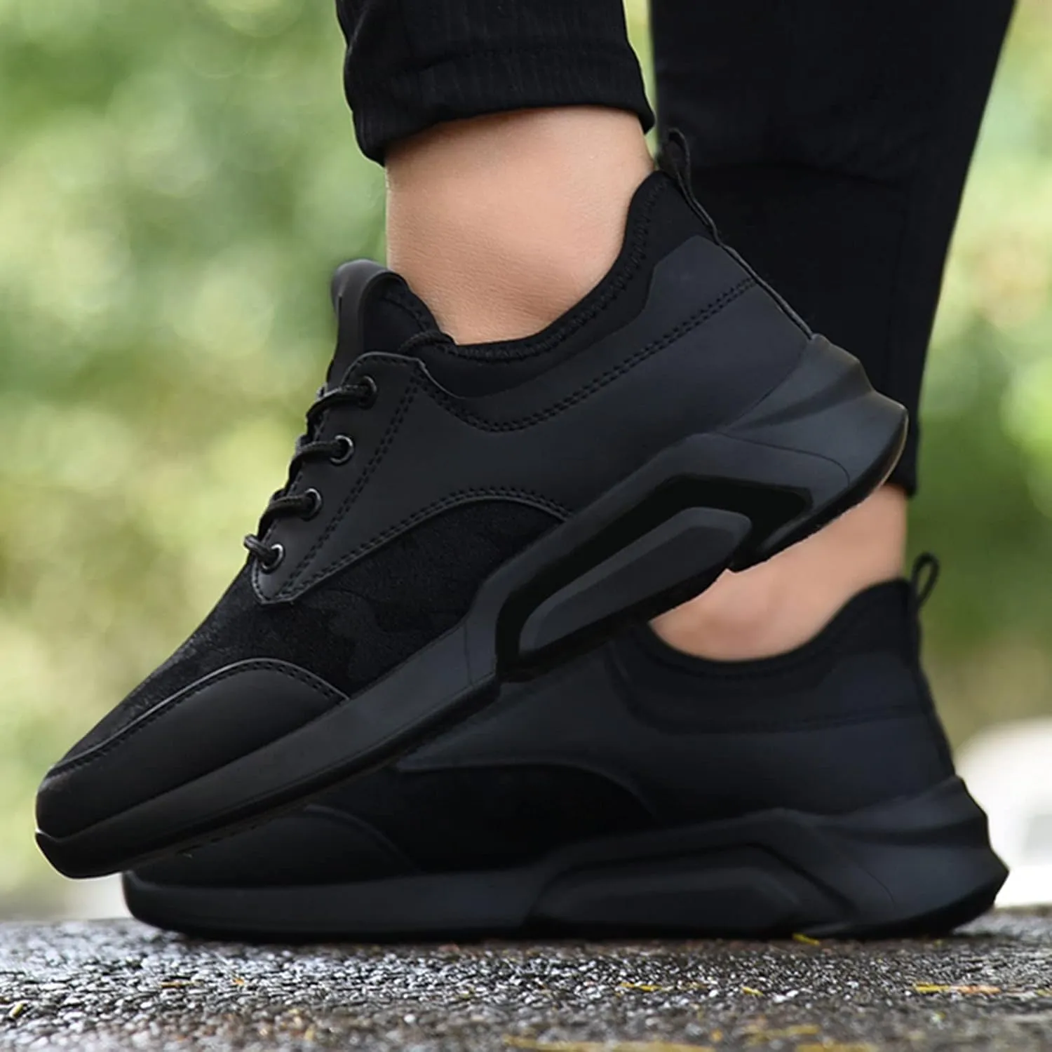 Men Low Top PU Casual Walking Shoes Youth Sports Shoes Running Breathable Travel Mens Business Sneaker