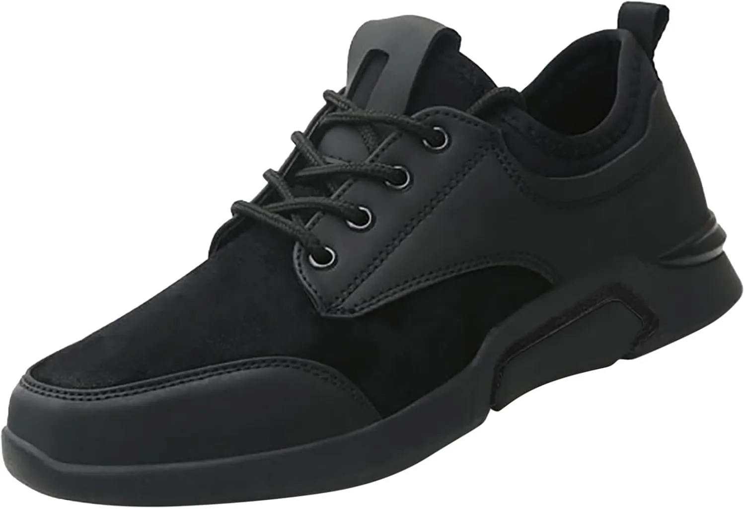 Men Low Top PU Casual Walking Shoes Youth Sports Shoes Running Breathable Travel Mens Business Sneaker