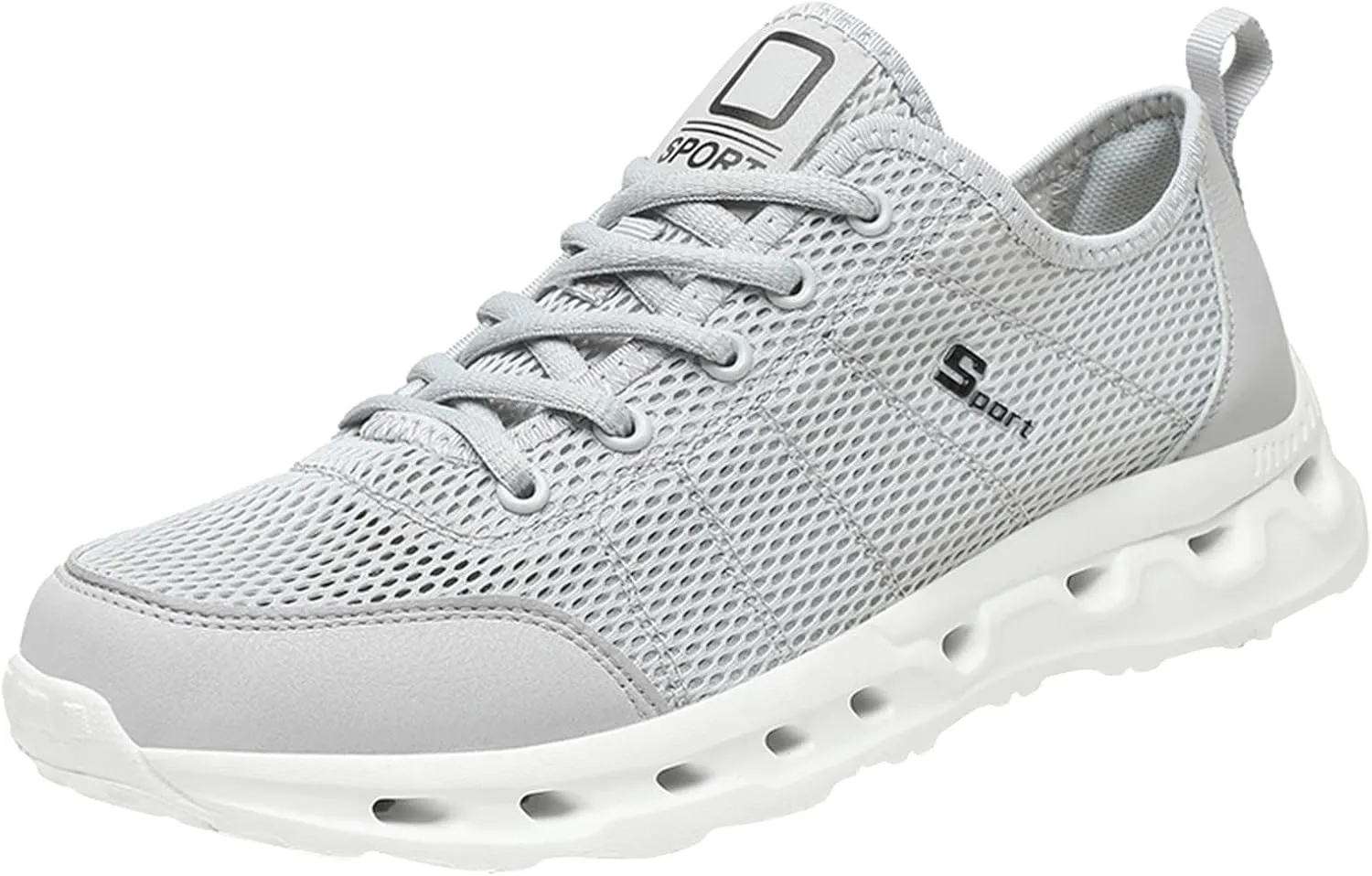 Men Sneakers New Pattern Mesh in Summer Breathable Comfortable Fashionable Simple Large Casual Sports Sneaker Sole Men