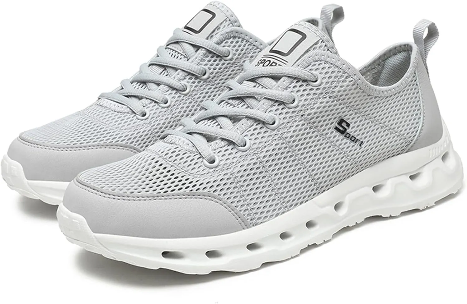 Men Sneakers New Pattern Mesh in Summer Breathable Comfortable Fashionable Simple Large Casual Sports Sneaker Sole Men