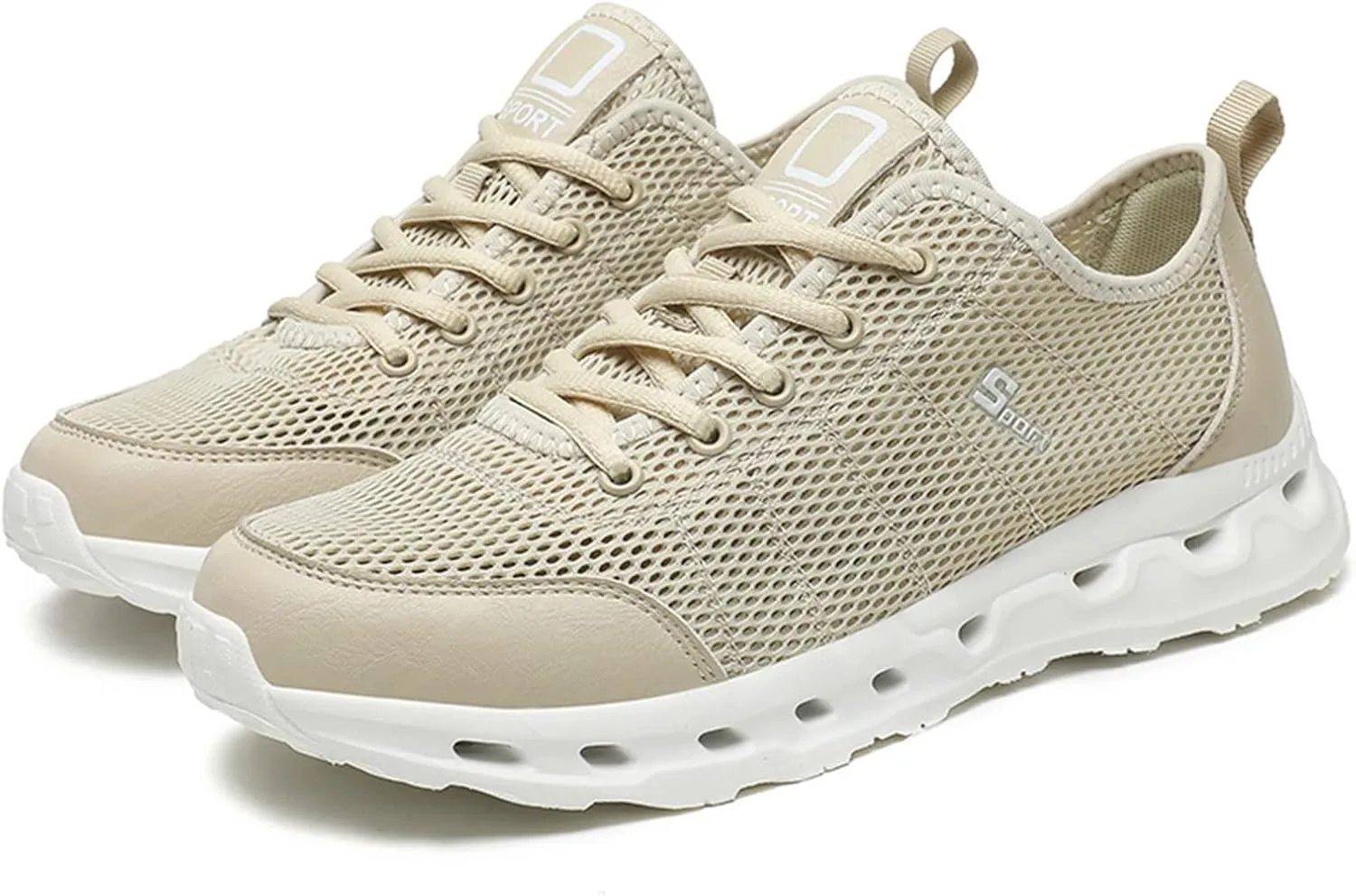 Men Sneakers New Pattern Mesh in Summer Breathable Comfortable Fashionable Simple Large Casual Sports Sneaker Sole Men