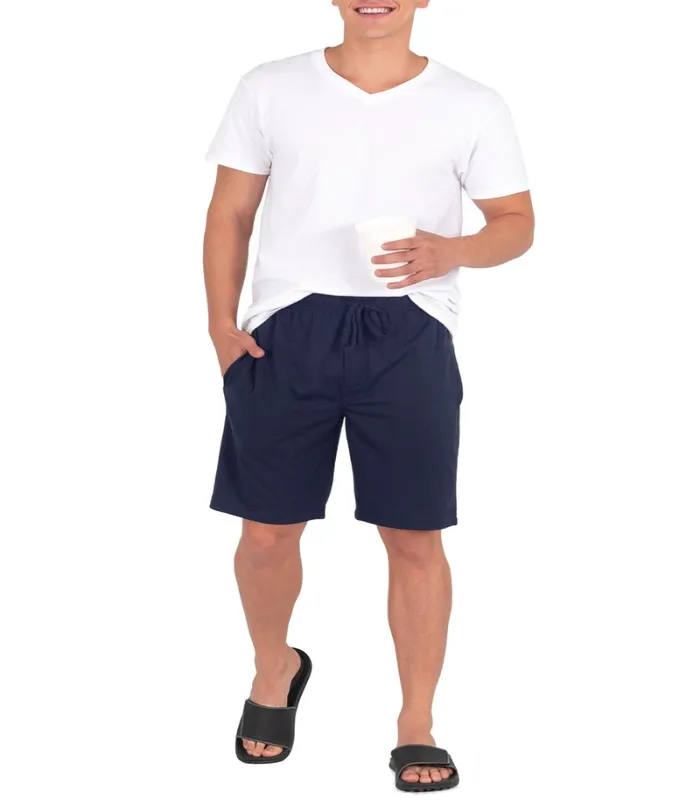 Men's 2 Pack Fruit of the Loom Breathable Mesh Knit Sleep Shorts