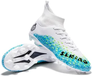 Men's & Women's High-Top Soccer Cleats, Yellow, All Seasons, Solid, Modern, Adult & Big Kid, Unisex, Athletic Shoes, Soccer Shoes