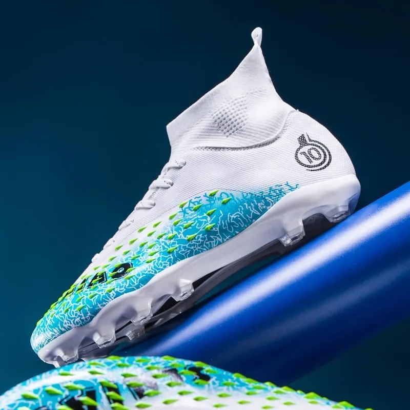 Men's & Women's High-Top Soccer Cleats, Yellow, All Seasons, Solid, Modern, Adult & Big Kid, Unisex, Athletic Shoes, Soccer Shoes