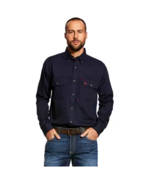 Men’s Ariat FR Solid Vent Navy Shirt
