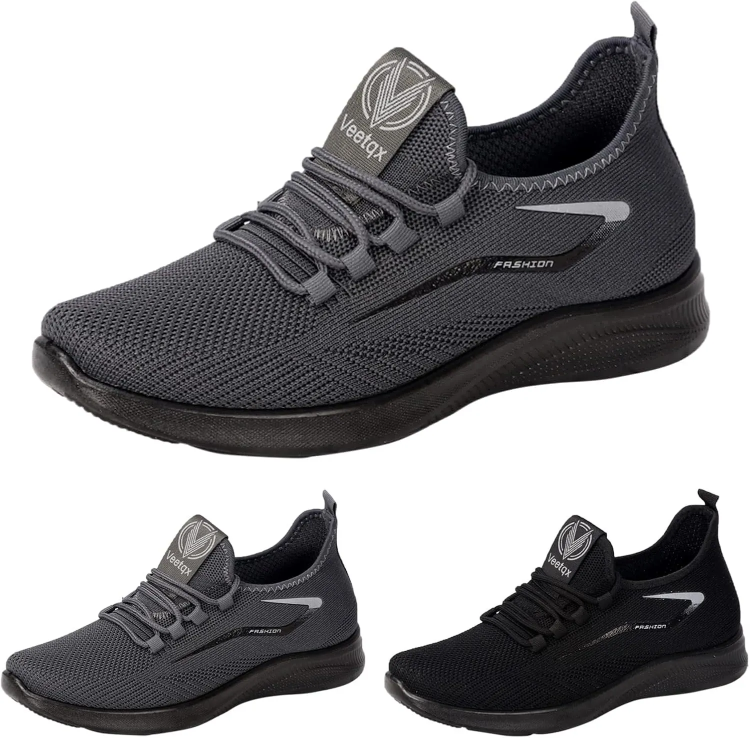 Mens Athletic Shoes Mens Footwear Lightweight Breathable Slip on Running Shoes for Men Sneakers Hands Free Slip On Sneaker White for Men Chunky