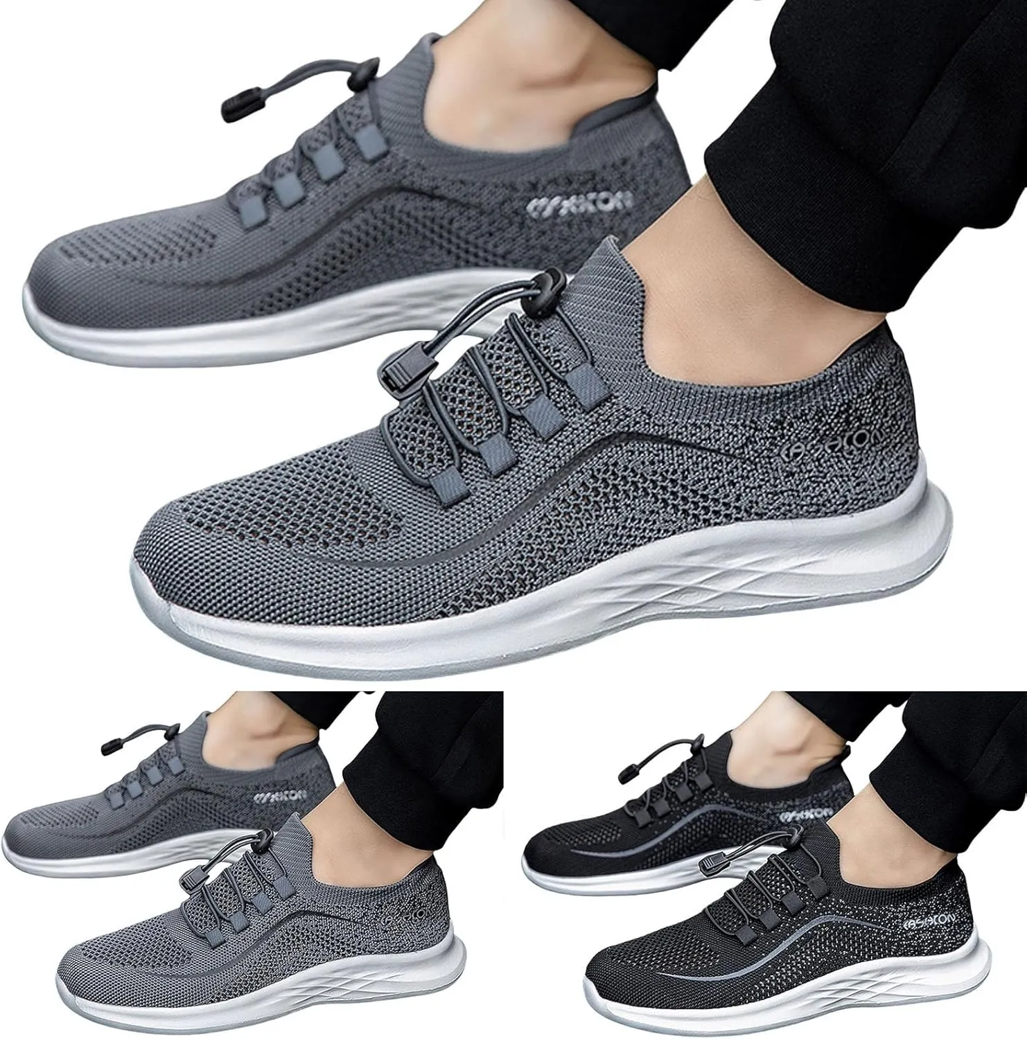 Mens Athletic Shoes Men's Sneakers Slip on Shoe for Men Tennis Shoe for Men Breathable Mesh Sneaker