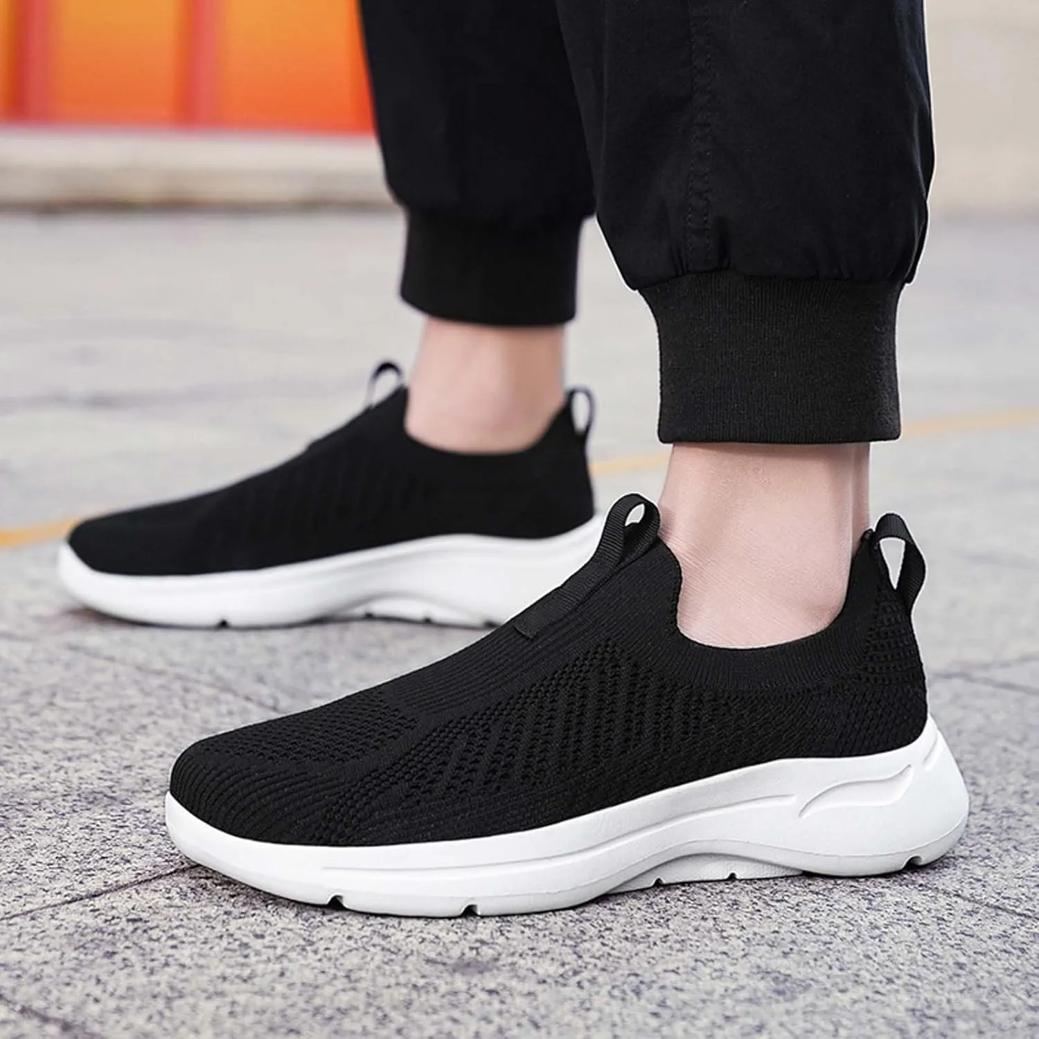 Mens Athletic Shoes Mens Tennis Shoes Walking Shoe for Men Slip on Shoe for Men Casual Breathable Sneaker