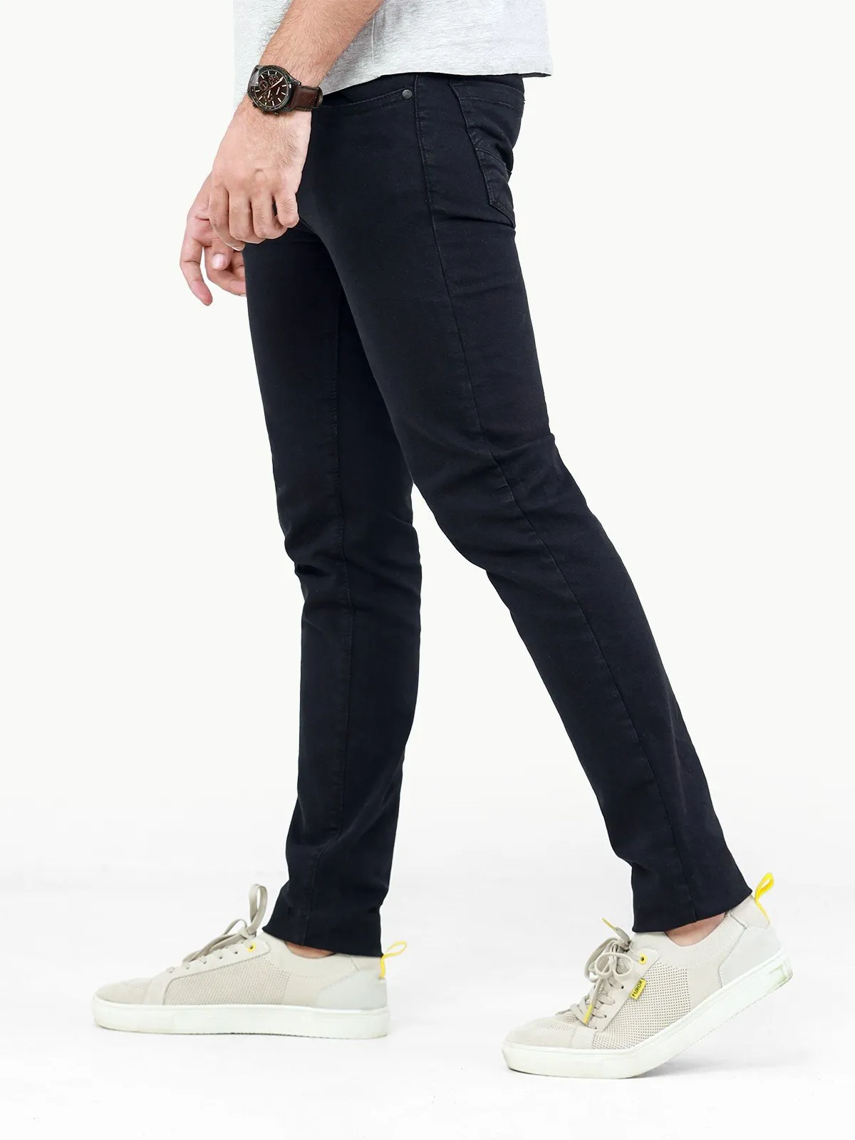 Men's Black Jeans - EMBPD22-009