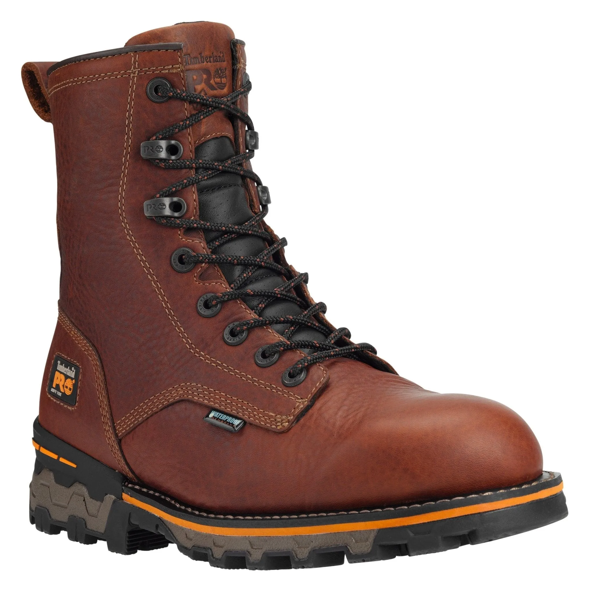 Men's Boondock 8" Waterproof Work Boot - Brown
