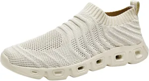 Men's Breathable Stretch Workout Shoes Supportive Running Athletic Sneaker Memory Foam Versatile Shoes for Men