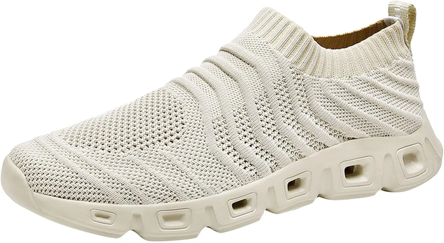 Men's Breathable Stretch Workout Shoes Supportive Running Athletic Sneaker Memory Foam Versatile Shoes for Men