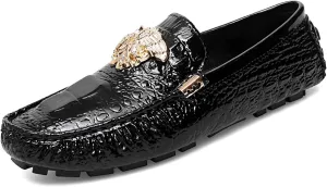 Men's Business Casual Shoes Fashion Slip-On Loafers Leather Formal Wear Casual Walking Driving Shoes for Men