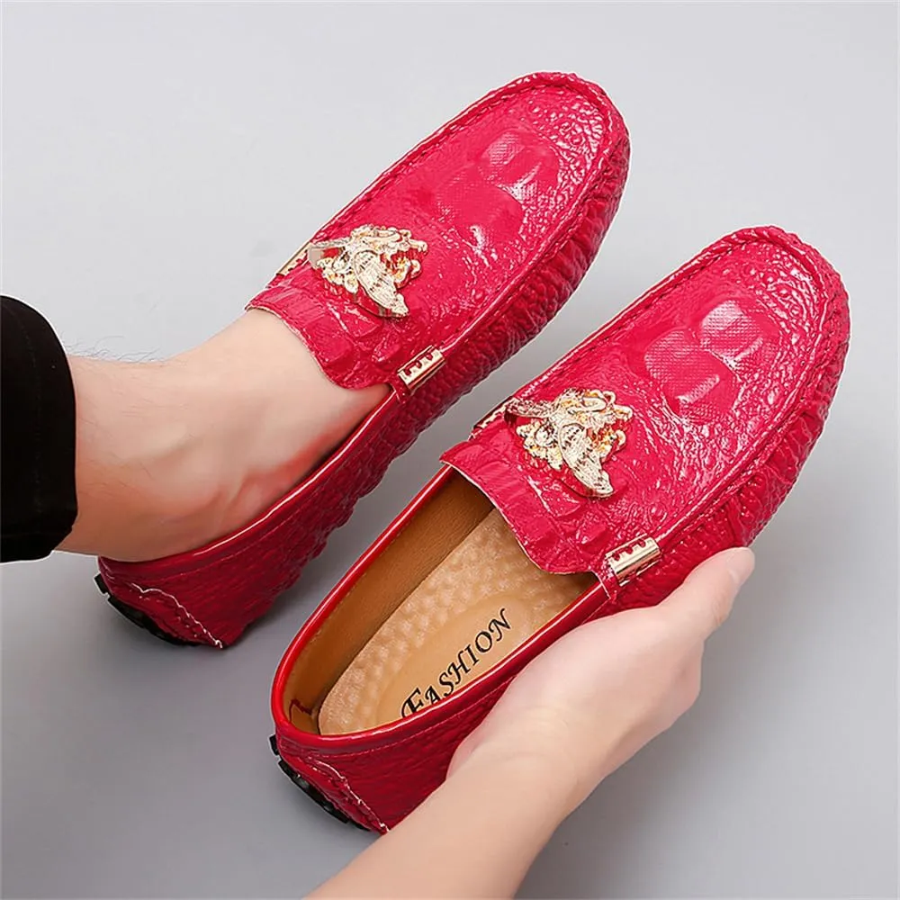 Men's Business Casual Shoes Fashion Slip-On Loafers Leather Formal Wear Casual Walking Driving Shoes for Men