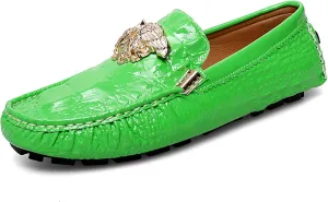 Men's Business Casual Shoes Fashion Slip-On Loafers Leather Formal Wear Casual Walking Driving Shoes for Men