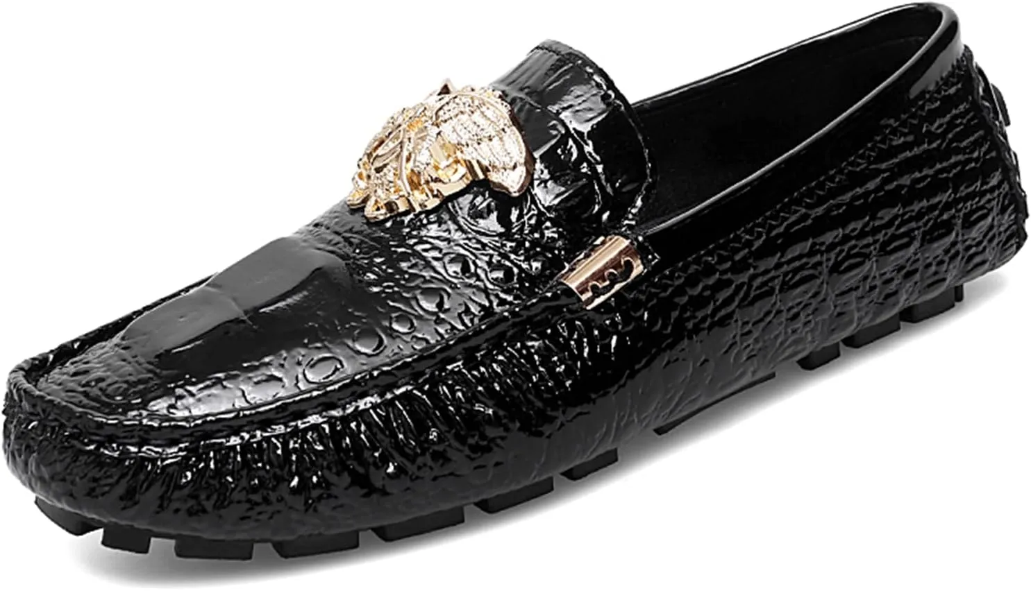 Men's Business Casual Shoes Fashion Slip-On Loafers Leather Formal Wear Casual Walking Driving Shoes for Men