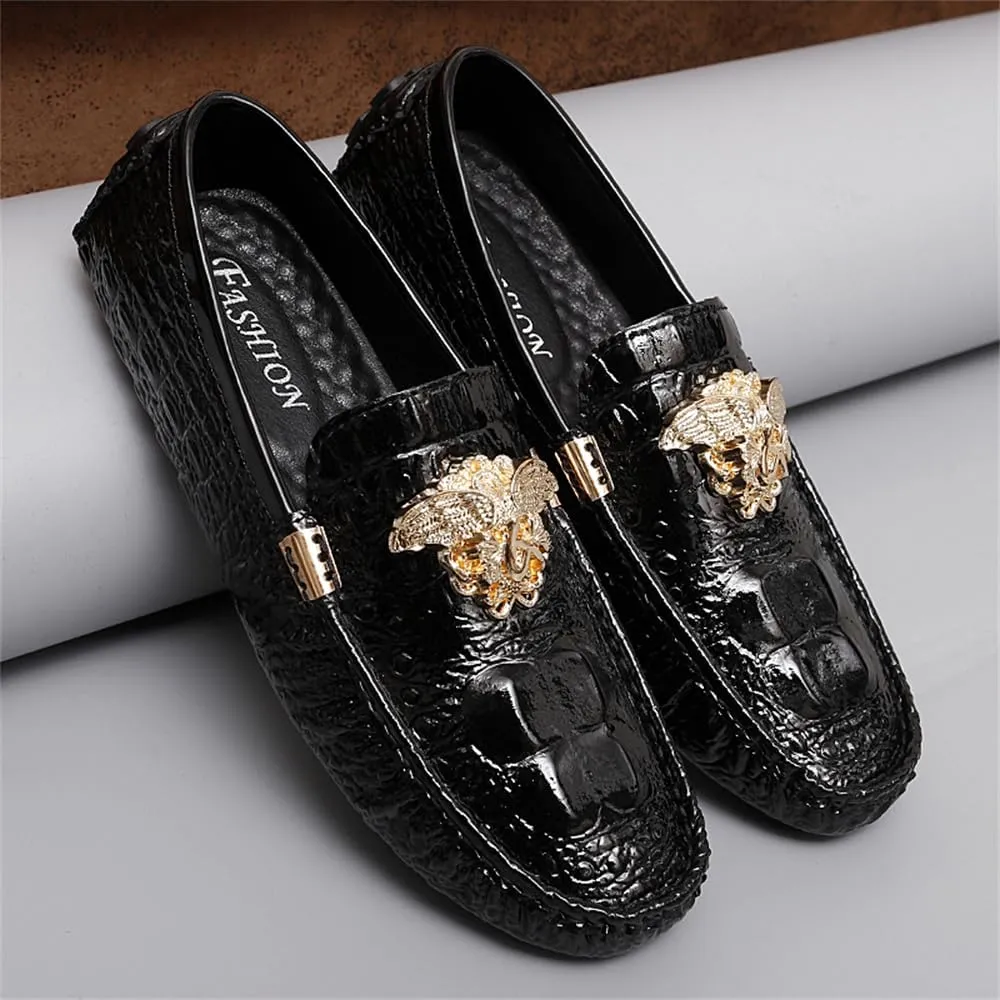 Men's Business Casual Shoes Fashion Slip-On Loafers Leather Formal Wear Casual Walking Driving Shoes for Men