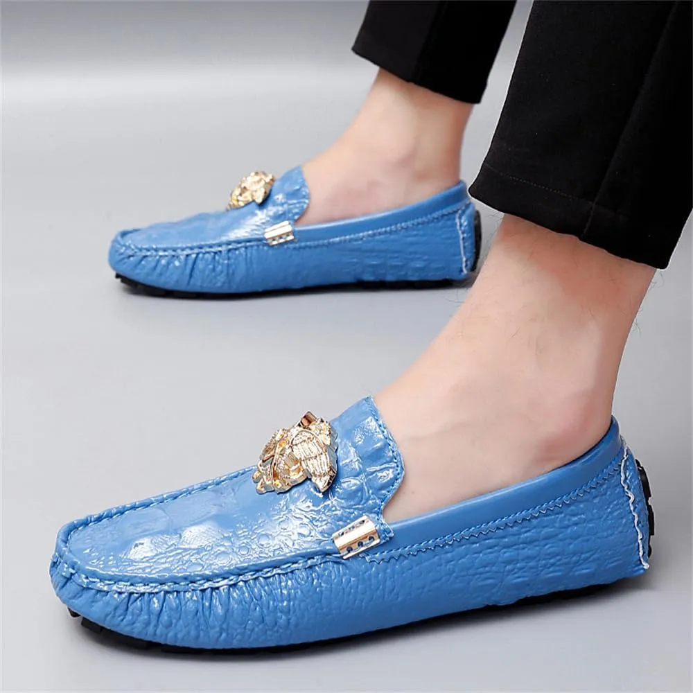 Men's Business Casual Shoes Fashion Slip-On Loafers Leather Formal Wear Casual Walking Driving Shoes for Men