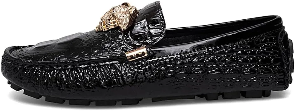 Men's Business Casual Shoes Fashion Slip-On Loafers Leather Formal Wear Casual Walking Driving Shoes for Men