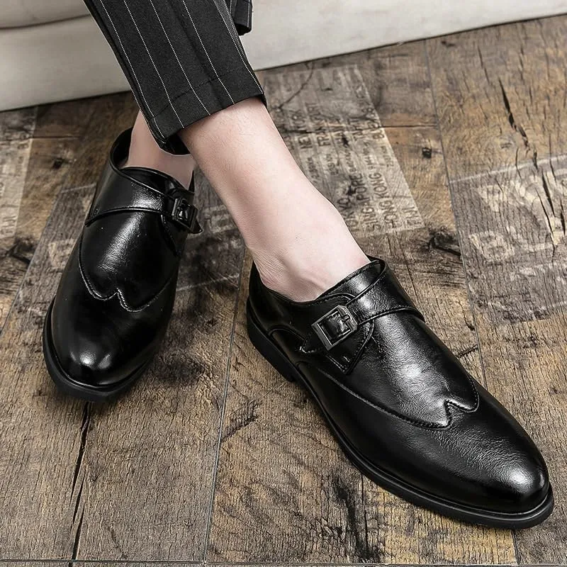 Men's Business Office Oxford Shoes Plus Size Leather Fashion Dress Comfort Walking Driving Shoes