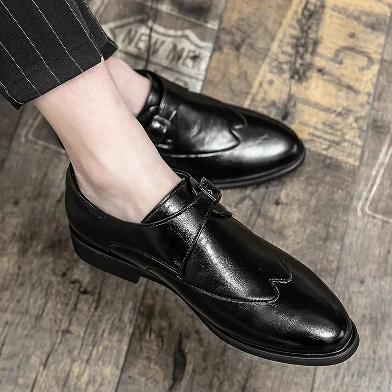 Men's Business Office Oxford Shoes Plus Size Leather Fashion Dress Comfort Walking Driving Shoes