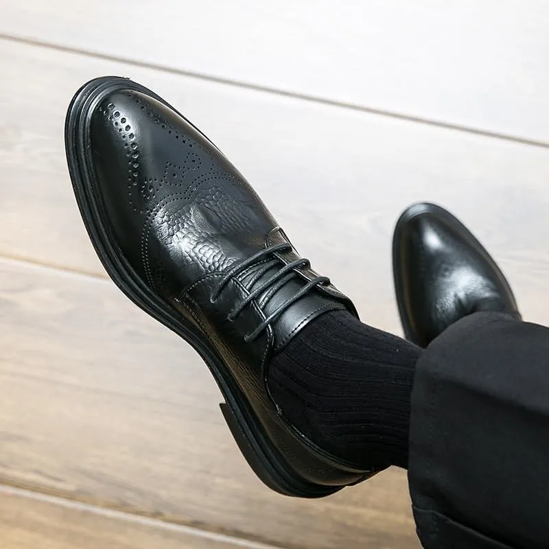 Men's Business Work Business Wedding Oxford Shoes Fashion Breathable Prom Business Wedding Dress Shoes