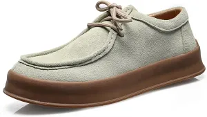 Mens Casual Shoes for Men - Men Loafers Suede Leather Comfortable Boat Shoes with Arch Support