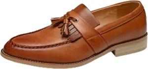 Men's Classic Dress Loafers Comfort Slip-on Fashion Leather Penny Loafer with Tassel Business Casual Shoes