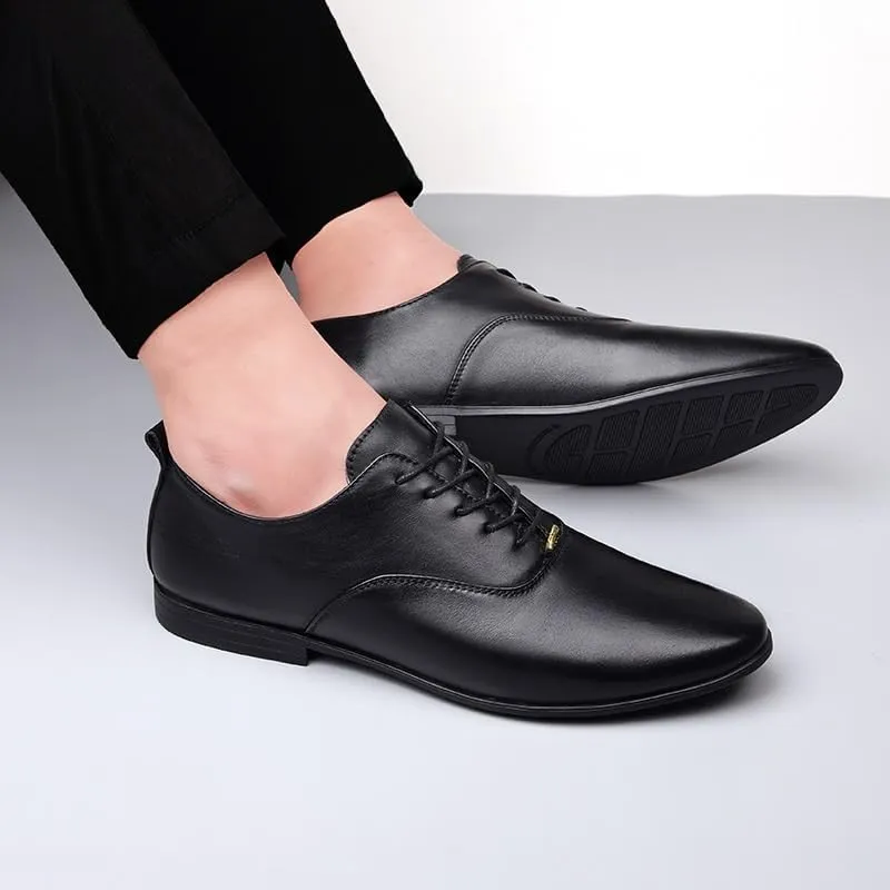 Men's Classic Formal Oxford Shoes Mens Shiny Patent Leather Dress Shoes Slip On Pointed Toe Derbys Classic Formal Business Shoes
