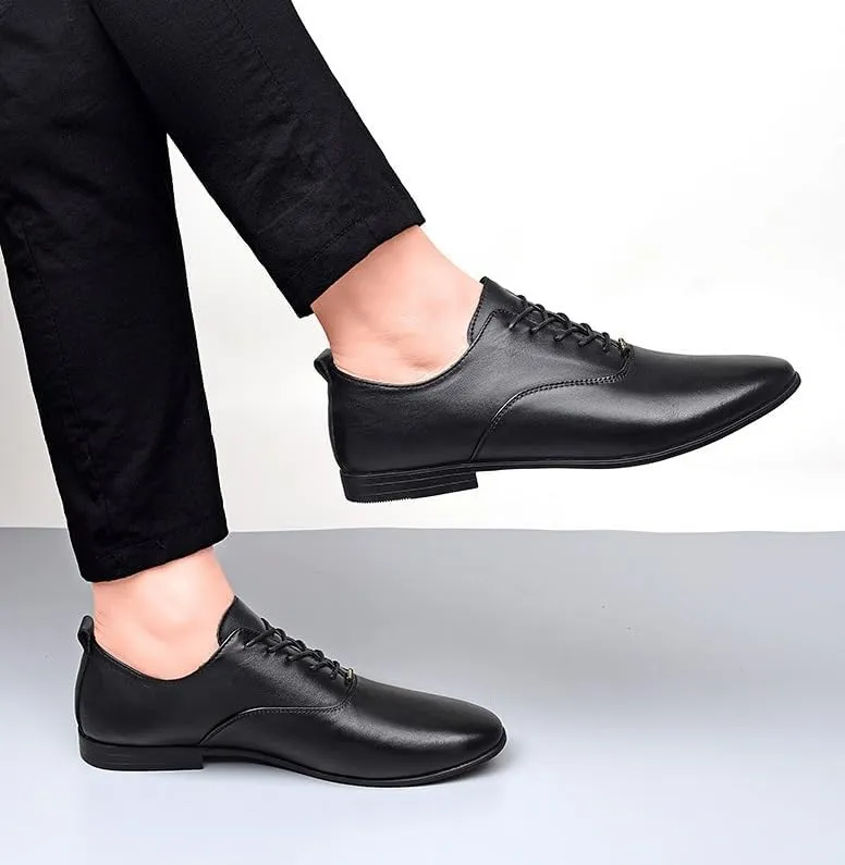 Men's Classic Formal Oxford Shoes Mens Shiny Patent Leather Dress Shoes Slip On Pointed Toe Derbys Classic Formal Business Shoes