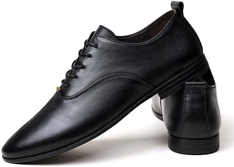 Men's Classic Formal Oxford Shoes Mens Shiny Patent Leather Dress Shoes Slip On Pointed Toe Derbys Classic Formal Business Shoes