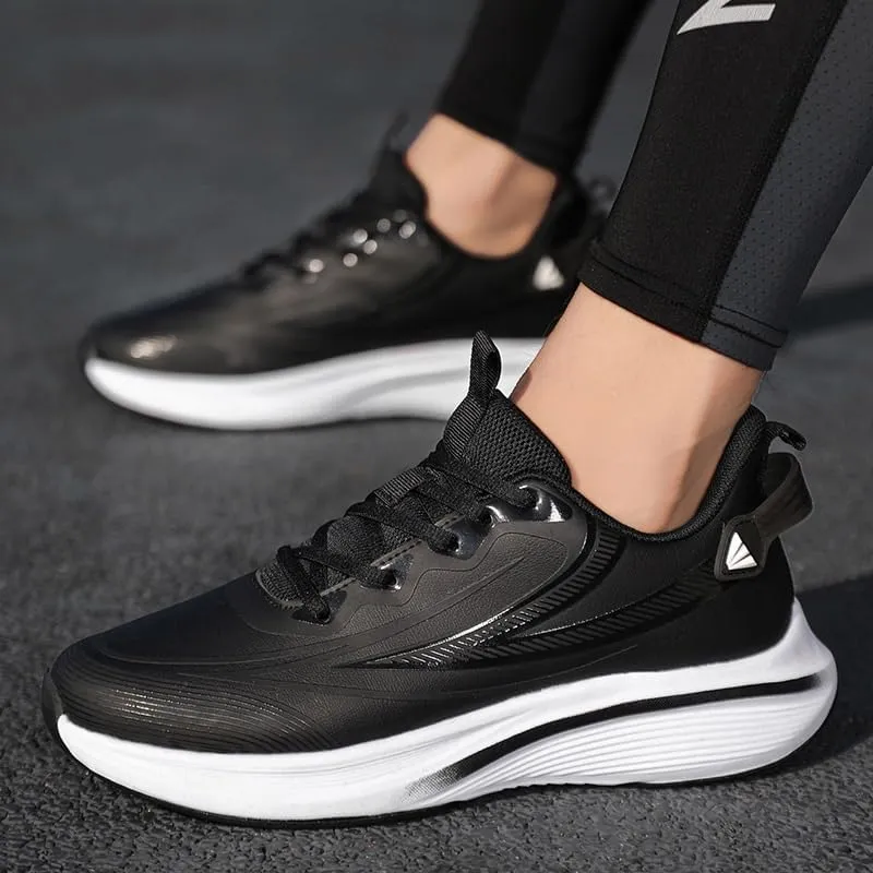 Men's Classic Sneakers Breathable Leather Oxford Casual Shoe Lightweight Comfortable Walking Running Sneakers for Men