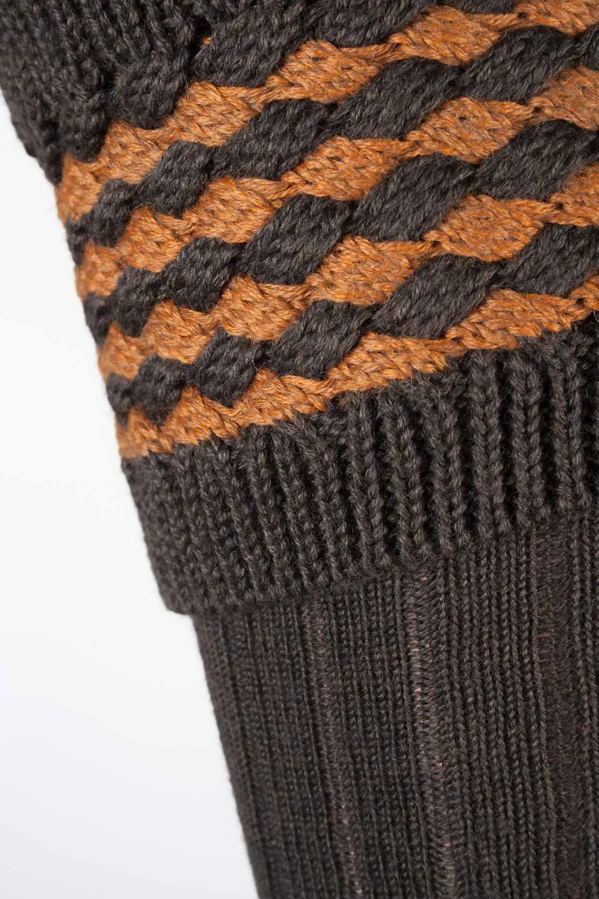 Mens Diamond Knit Socks