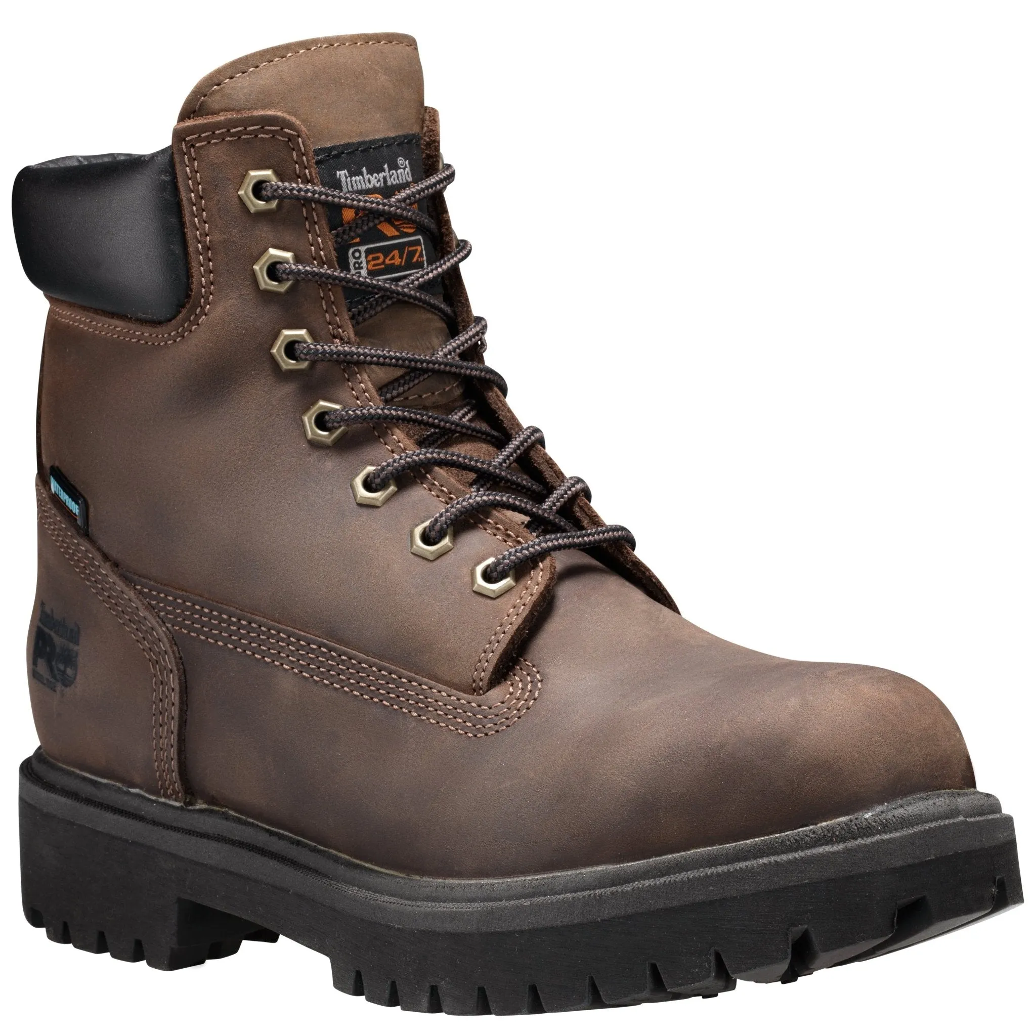 Men's Direct Attach 6" Steel Toe Waterproof Work Boot - Brown