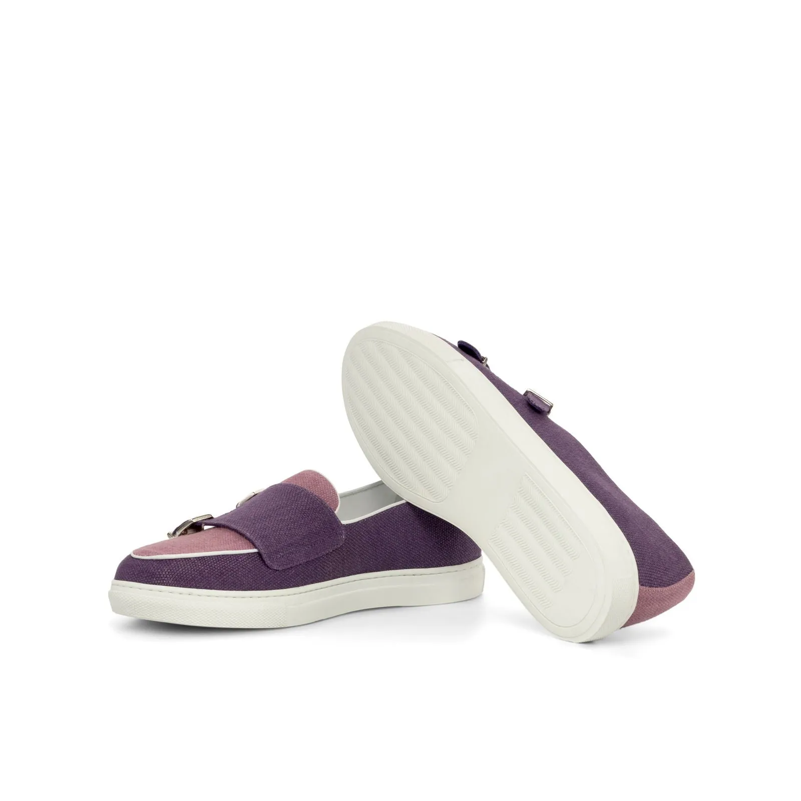 Men's Double Monk Sneakers Wide Violet 5206