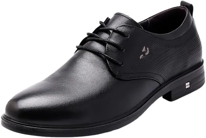 Men's Dress Cap Toe Shoes Wingtip Brogue Oxford Formal Shoes for Leather Formal Classic Lace-up Comfortable Pointed Toe Derbys Shoes