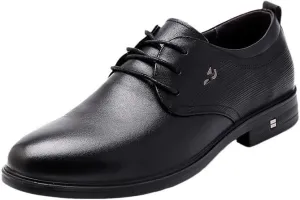 Men's Dress Cap Toe Shoes Wingtip Brogue Oxford Formal Shoes for Leather Formal Classic Lace-up Comfortable Pointed Toe Derbys Shoes