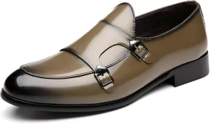 Men's Dress Oxford Shoes Slip On Causal Leather Shoes Fashion Walking Shoes Business Office Party Comfort Loafers
