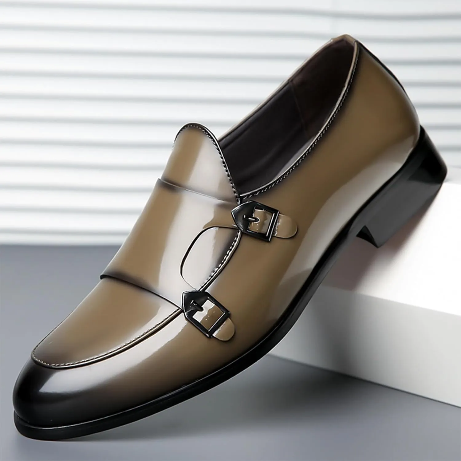 Men's Dress Oxford Shoes Slip On Causal Leather Shoes Fashion Walking Shoes Business Office Party Comfort Loafers