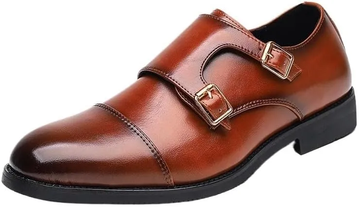Mens Dress Shoes Black Formal Social Shoe Male Business Wedding for Man Luxury Italian Oxford Loafers Hasp Formal Leather Shoes for Men